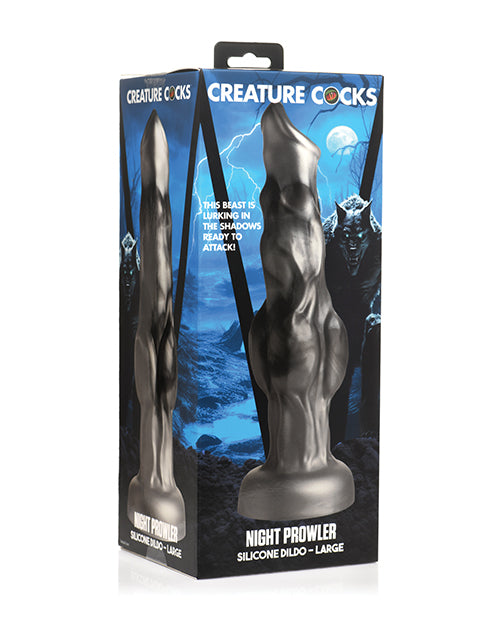 Creature Cocks Dildo Iridescent Silicone Knotted Shaft Suction Base for Fantasy Roleplay