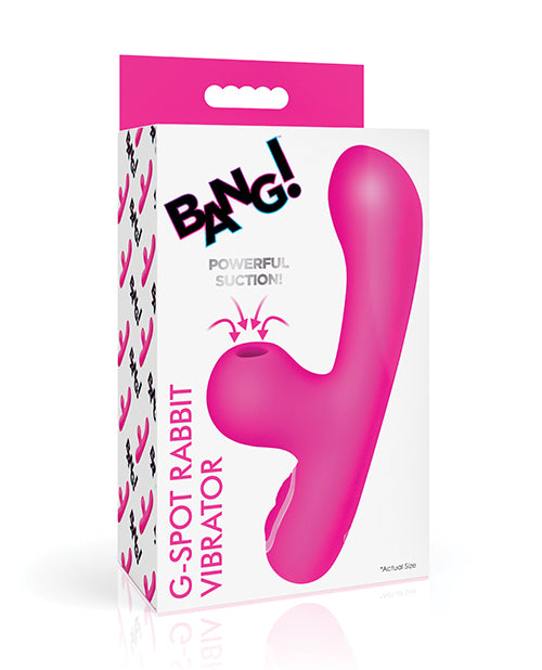 Bang! Vibrator G-Spot Rabbit with Clitoral Suction and 10 Vibration Modes for Enhanced Pleasure