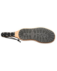 Master Series Bondage Paddle with Tread Texture and Ergonomic Grip for Impact Play and Restraint
