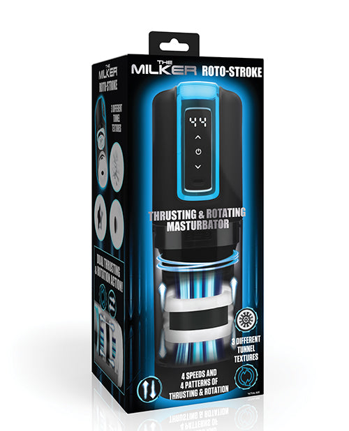 The Milker Masturbator with Thrusting, Rotating, and Multi-Texture Tunnel for Intense Solo Stimulation