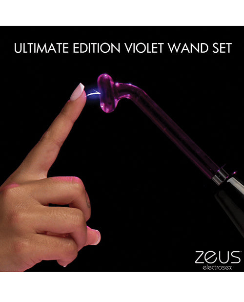Zeus Electrosex ZS Ultimate Edition Violet Wand Set with Multiple Attachments