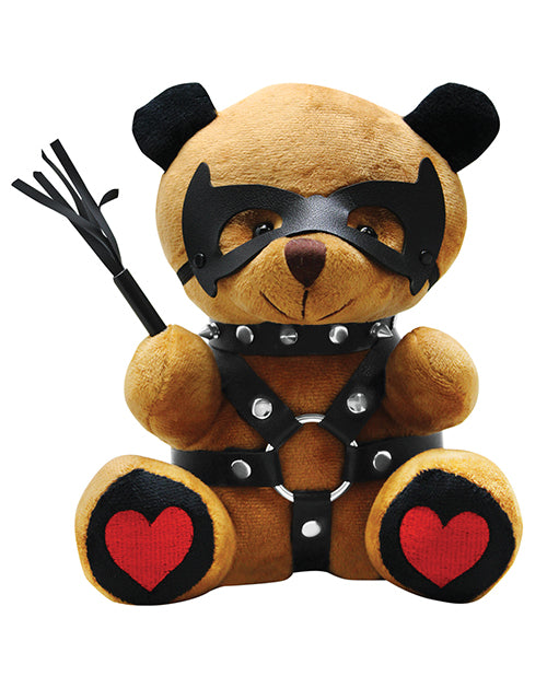 Master Series Novelty Plush Bear with Harness and Collar Accessories for Playful Adult Gifting or Collectible