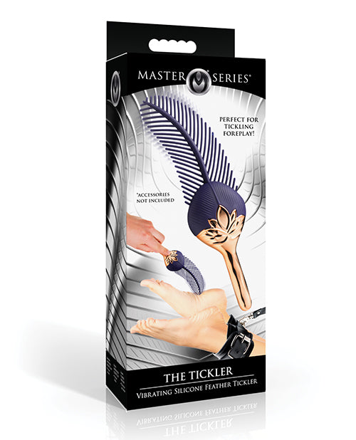 Master Series Stimulator Vibrating Silicone Feather Adjustable Patterns Waterproof for Sensual Stimulation