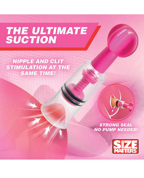 MAXtwist Clit & Nipple Triple Sucker Set with Adjustable Suction - Pink