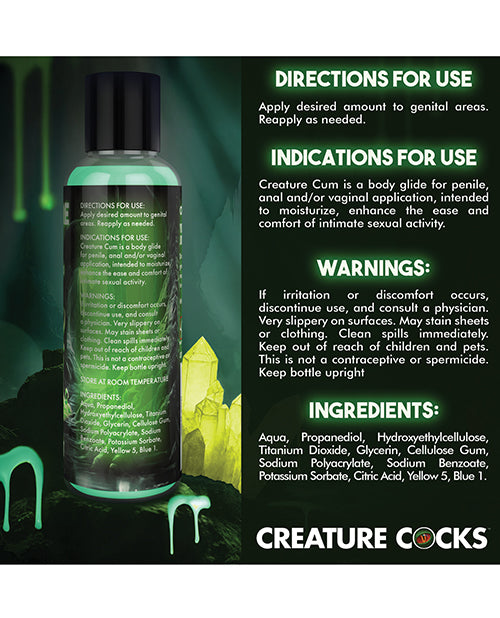 Creature Cum Green Water-Based Lubricant with Fantasy Color - 4 oz