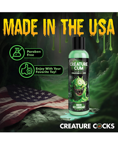 Creature Cocks Green Water-Based Lubricant with Vibrant Color 8 oz