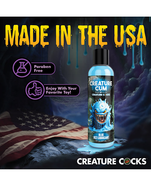 Creature Cocks Blue Water-Based Lubricant with Vibrant Color 8 oz