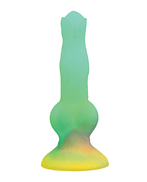 Vibrating Space Cock Glow-in-the-Dark Silicone Dildo with Remote