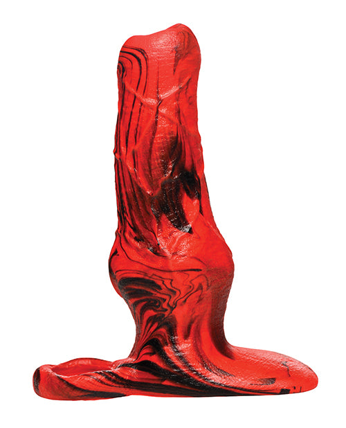 Creature Cocks Hellhound Silicone Penis Enhancer in Red and Black