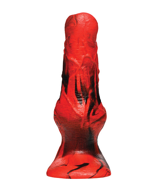Creature Cocks Hellhound Silicone Penis Enhancer in Red and Black