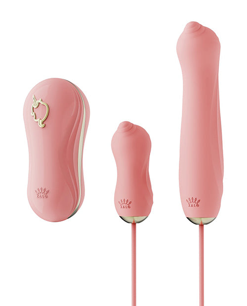 ZALO Stimulators Set Unicorn Strawberry Pink with Clitoral Suction Vibrating Egg for Intimate Sensation Play