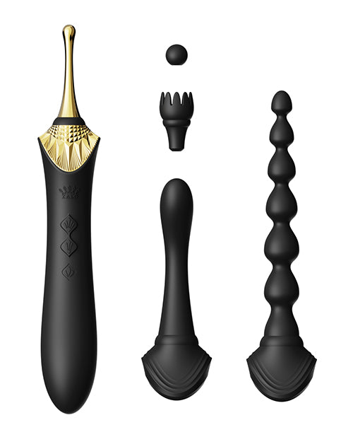 ZALO Stimulators Bess 2.0 Clitoral Vibrator with Anal Bead Attachment and Heating Function for Targeted Sensual Stimulation