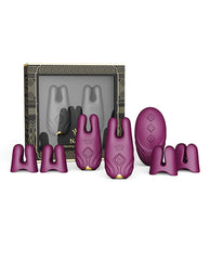 ZALO Vibrating Nipple Clamps dual motor EasyClamp silicone design for adjustable, discreet bondage sensation