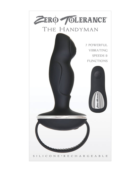Zero Tolerance Anal Products Handyman Prostate Massager with Remote Control and Textured Shaft for Precision P-Spot Pleasure
