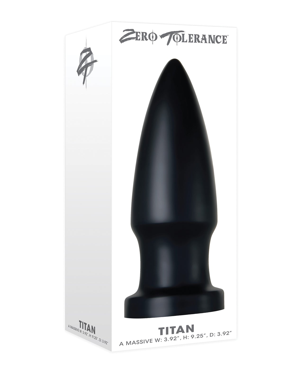 Zero Tolerance Anal Plug Bullet-Shaped Girthy Silicone with Suction Cup Base for Advanced Stimulation