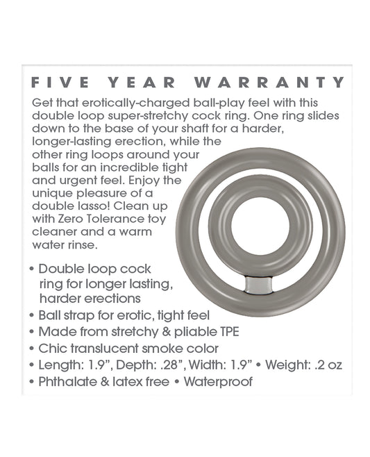 Zero Tolerance Bullseye Double Loop Cock Ring for Enhanced Feel