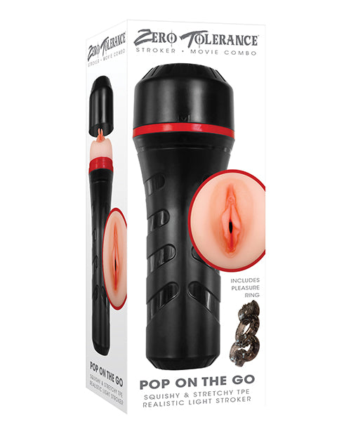 Zero Tolerance masturbator realistic stroker with textured channel and vibrating bullet for intense male pleasure