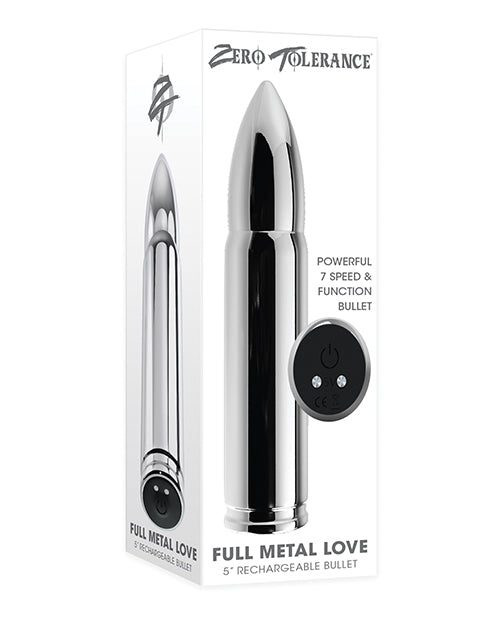 Zero Tolerance Stimulator Chrome Bullet Vibrator with 7-Speed Settings and Waterproof Design for Targeted Stimulation