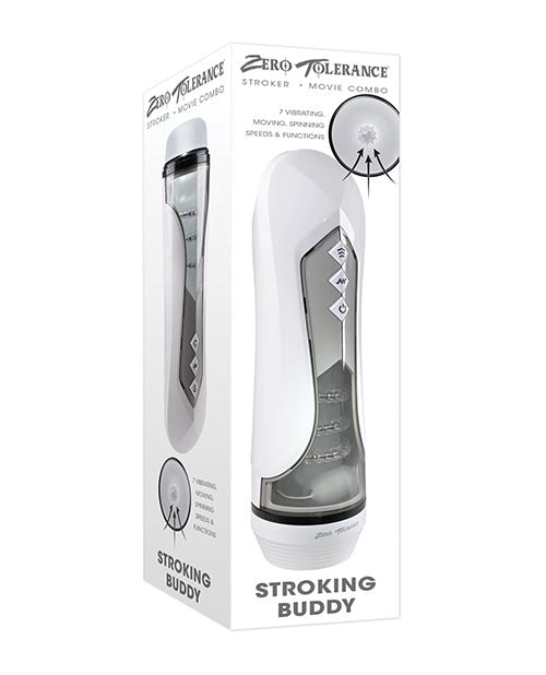 Zero Tolerance Masturbator Vibrating Thrusting Sleeve with Rotating Beads for Intense Sensations