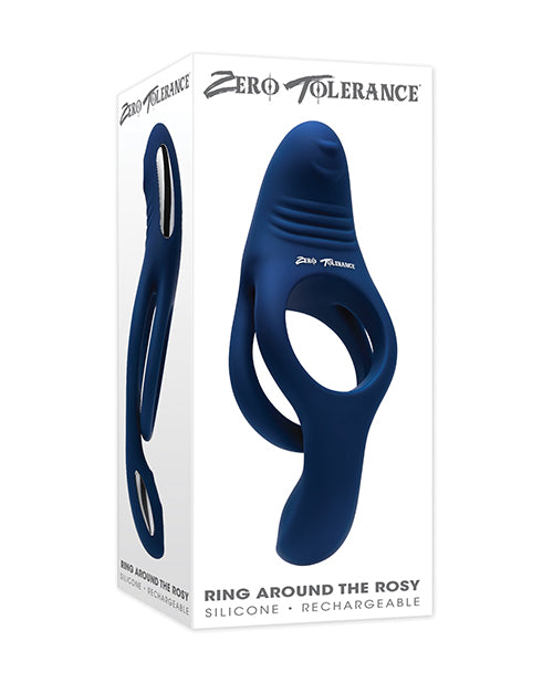 Rechargeable Cock Rings - Zero Tolerance Penis Enhancement Vibrator with Dual Motors and Textured Stimulator for Maximum Intimate Stimulation