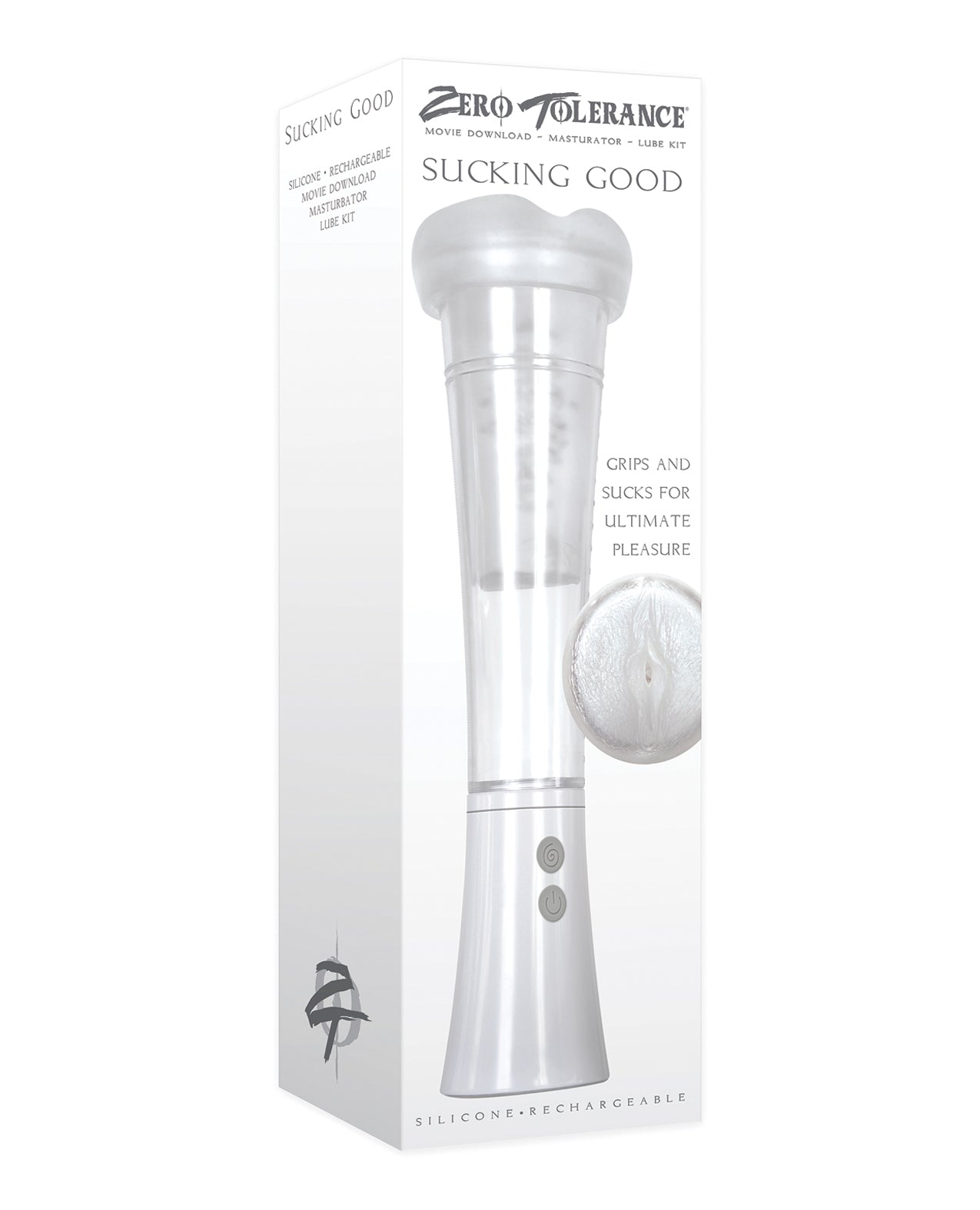 Zero Tolerance Masturbator Pump Rechargeable Suction Vibrating Textured Sleeve for Intense Male Stimulation