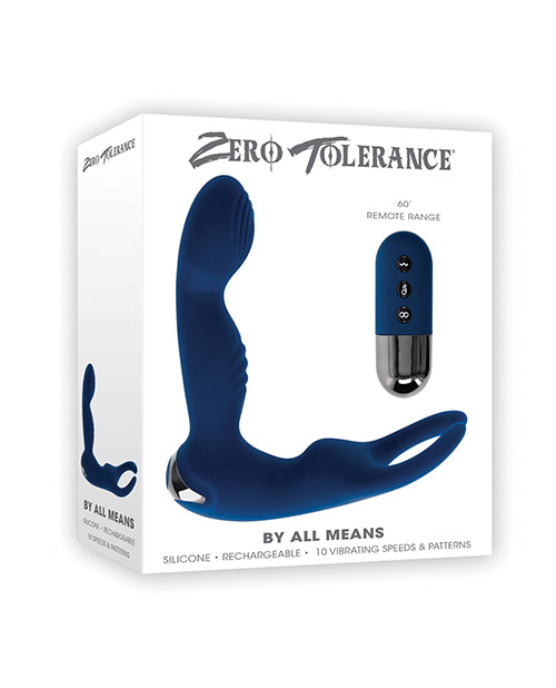 Zero Tolerance Prostate Vibrator with Remote Flexible Ball Ring Turbo Mode for Advanced Anal Stimulation