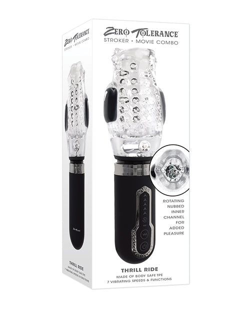 Zero Tolerance Masturbator Thrusting Vibrating Spinning Action for Intense Solo Stimulation
