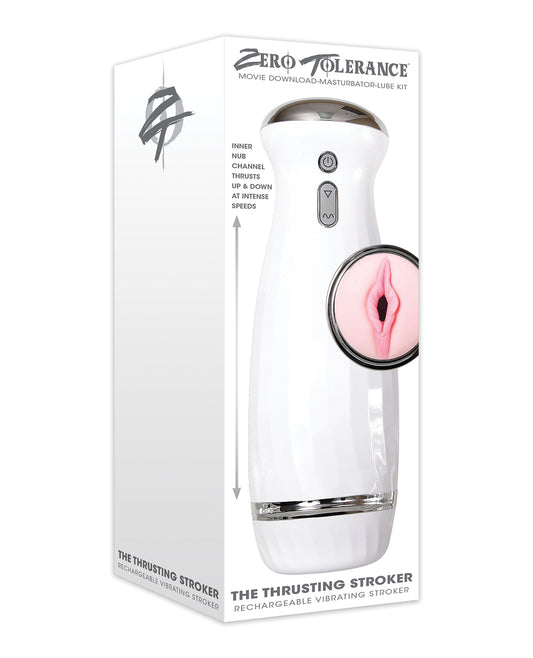 Zero Tolerance Thrusting Stroker Realistic Male Masturbator with Lifelike Entry and Pleasurable Nubs for Intense Stimulation