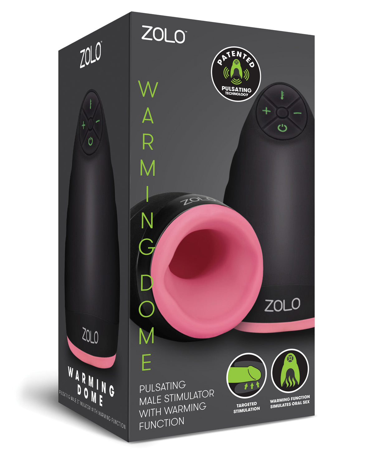 Zolo Pulsating Warming Dome Male Stimulator