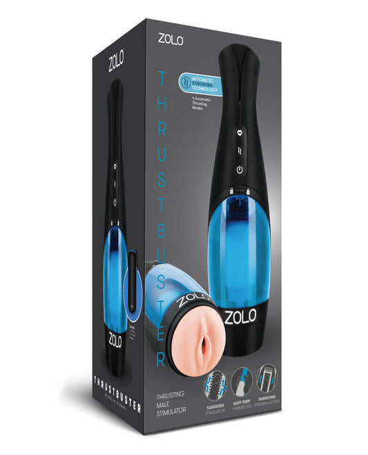 ZOLO Male Masturbator Thrustbuster with Automatic Thrusting and Realistic Entry for Intense Sensation