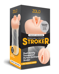 ZOLO Perfect Girlfriend Dual Density Transparent Stroker