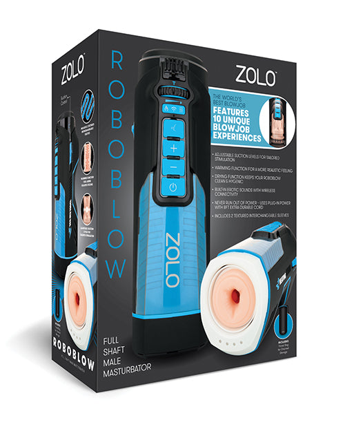 ZOLO Male Masturbator Automatic Blowjob Machine with Adjustable Suction and Warming for Realistic Sensation