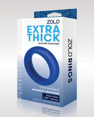 ZOLO Extra Thick Silicone Cock Ring - Blue