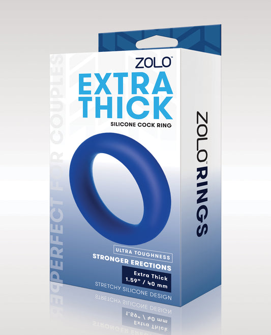 ZOLO Penis Enhancement Ring Extra Thick Silicone Durable Stretchy Design for Stamina and Firmness
