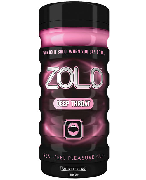 ZOLO Masturbator Cup with Adjustable Suction and Ribbed Texture for Realistic Oral Sensation