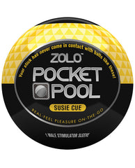 ZOLO male stimulator sleeve compact pocket pool textured interior for discreet solo pleasure