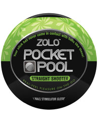 ZOLO Pocket Pool Male Masturbator Sleeve with Textured Interior and Compact Design for Discreet On-the-Go Stimulation